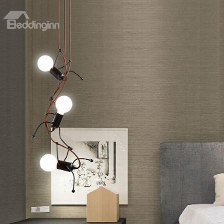Man Shape Simple Style Energy-saving And Eco-friendly 3 Bulbs Pendant Light