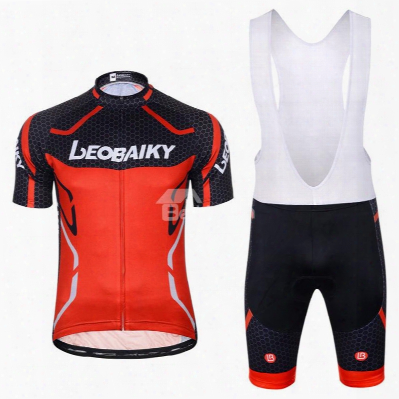 Men Shorts Padded Cycling Pants Bicycle Jersey Red