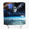 Amazing Space Printing Bathroom 3D Shower Curtain