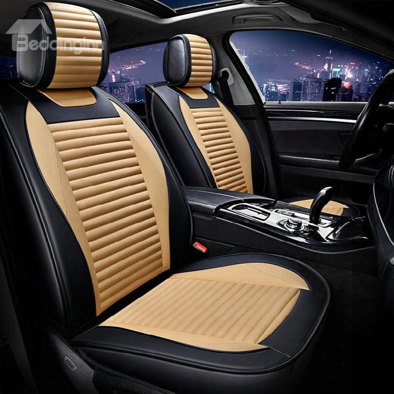 Simple Sport Genuine Pleasing Leather Universal Car Seat Covers