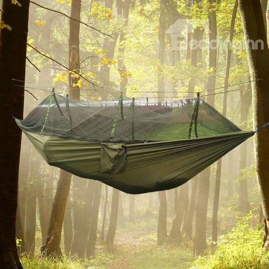 2-person Nylon Taffeta Professional Outdoor Camping Hammock With Mo Squito Net