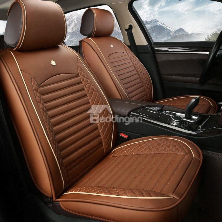 3d Clipping Classic Business Style Universal Leather Car Seat Cover