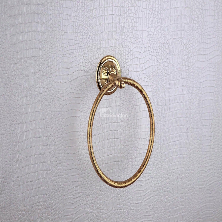 Antique Wall-mounted Towel Ring - Ti-pvd Finish