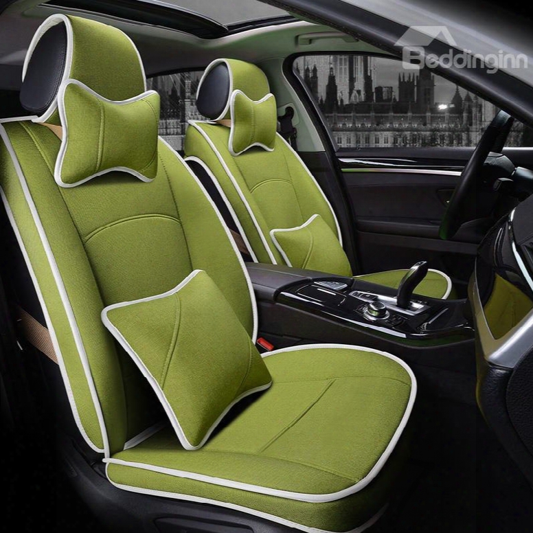 Bright-coloured Pure Color Refreshing Good Breathability Custom Car Seat Covers