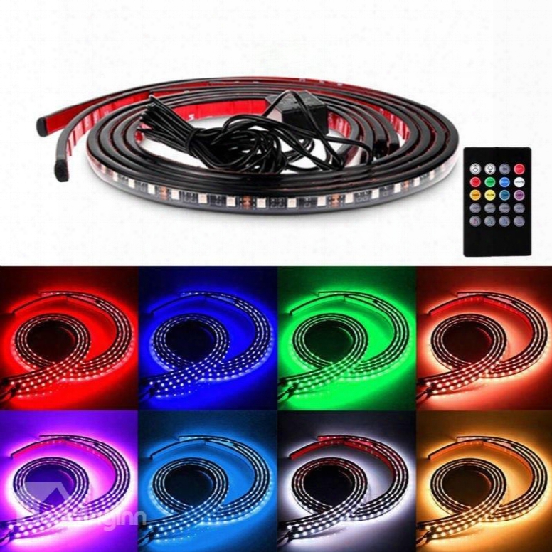 Decorative Side Strip Lights Multi-color Leds Sound Sensitive Underbody Glow Lights