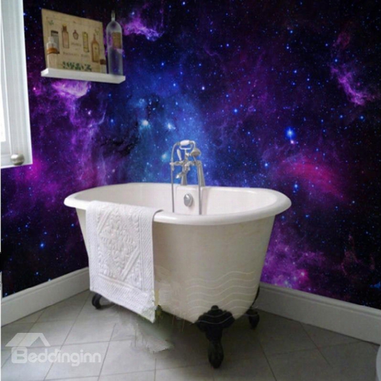 Dreamye Uropean Style Galaxy Starry Sky Pattern Waterproof 3d Wall Murals