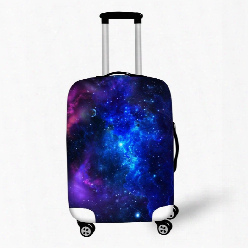 Galaxy Universal Stars Blue Amazing Waterproof Spandex 3d Luggage Covers