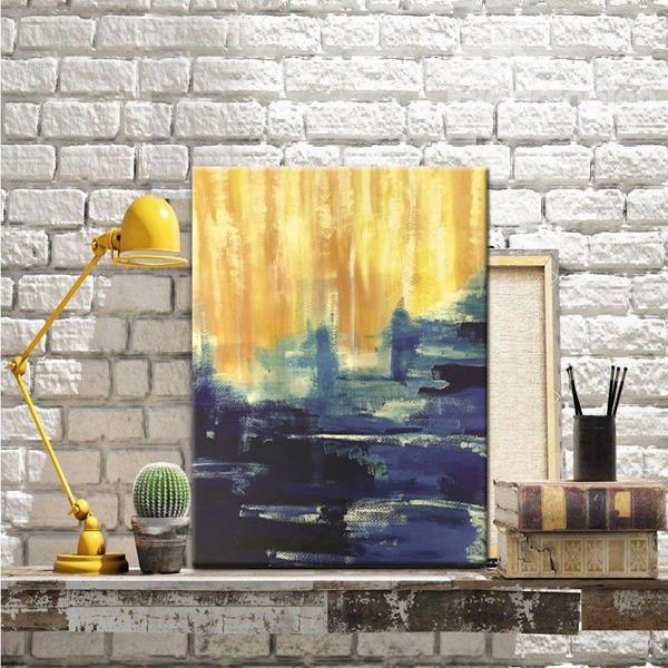 Impressionism Sunset Beach Scenery Pattern Canvas Stretched None Framed Oil Painting