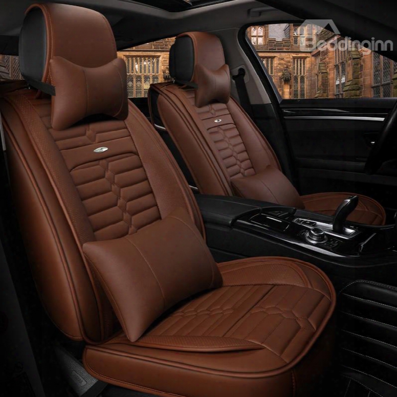 Luxury Acceptable Optimal Regular Design Universal Leather Car Seat Cover