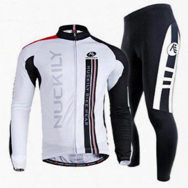 Male Breatable Long Sleeve Jersey With Full Zipper Quick-dry 3d Padded Cycling Suit