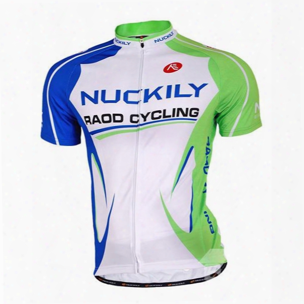 Male White Breathable Road Bike Jersey Full Zipper Quick-dry Cycling Jersey