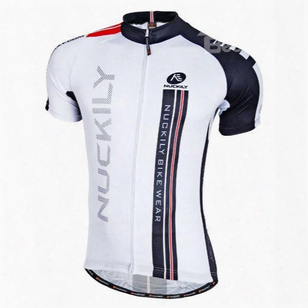 Male White Breat Hable Streamline Bike Jersey Full Zipper Quick-dry Cycling Jersey