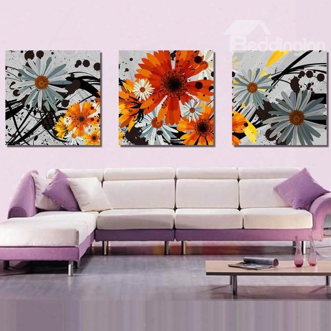 New Arrival Delicate And Colorful Flowers Blossom Canvas Wall Prints