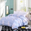 Plum Blossom Pattern Pastoral Style Lacy Blue Polyester Winter Thick Quilt