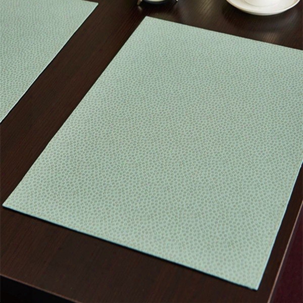 Simple Style Pure Color Pokyurethane Stain Resistant Decorative Placemat