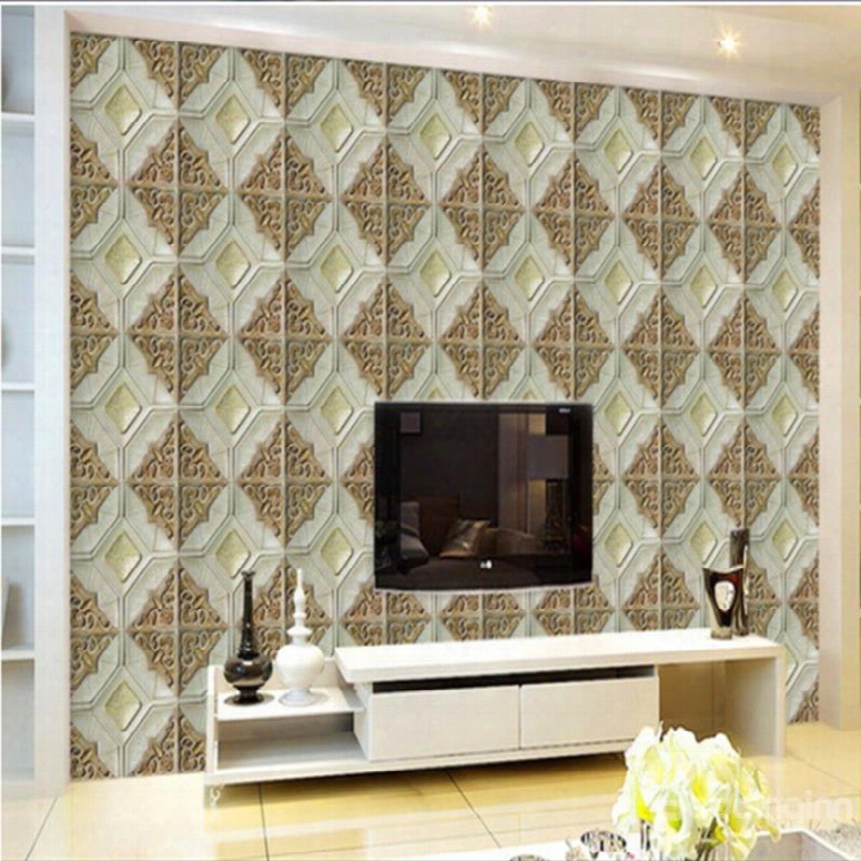 Stunning Modern Design Creative Plaid Pattern Home Decorative Wall Murals