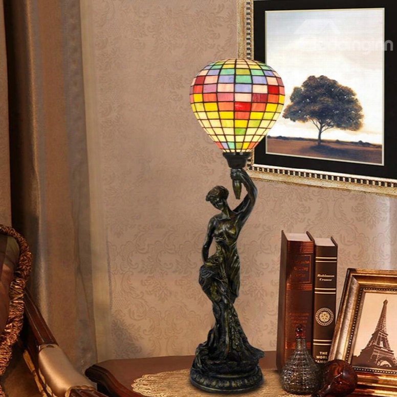 The Statue Of Liberty Decorative Living Room Bedroom And Study Tiffany Lamp