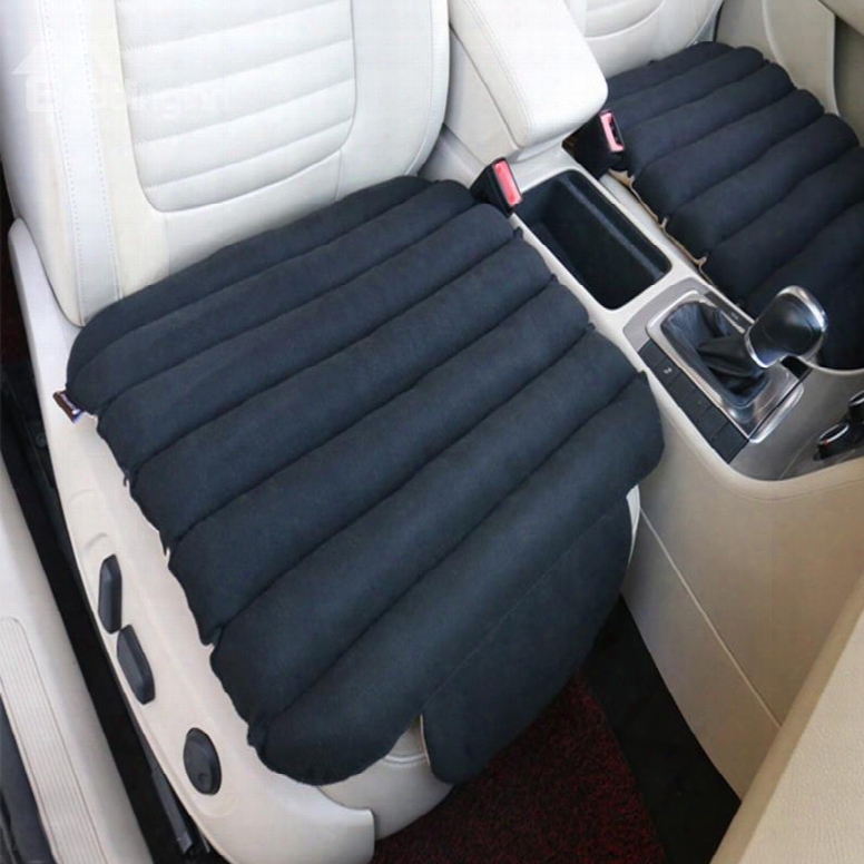 Unique 3d Design Velvet Surface Material And High-grade Cotton Filler 1-piecr Black Front Car Seat Mat