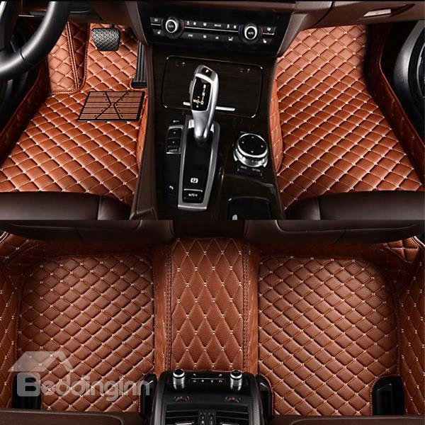Bright Color Custom-made Anti-slipping All Surround Type Leather Car Floormats