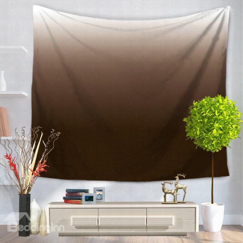 Gradient Pure Ramp Shader Coffee Color Decorative Hanging Wall Tapestry
