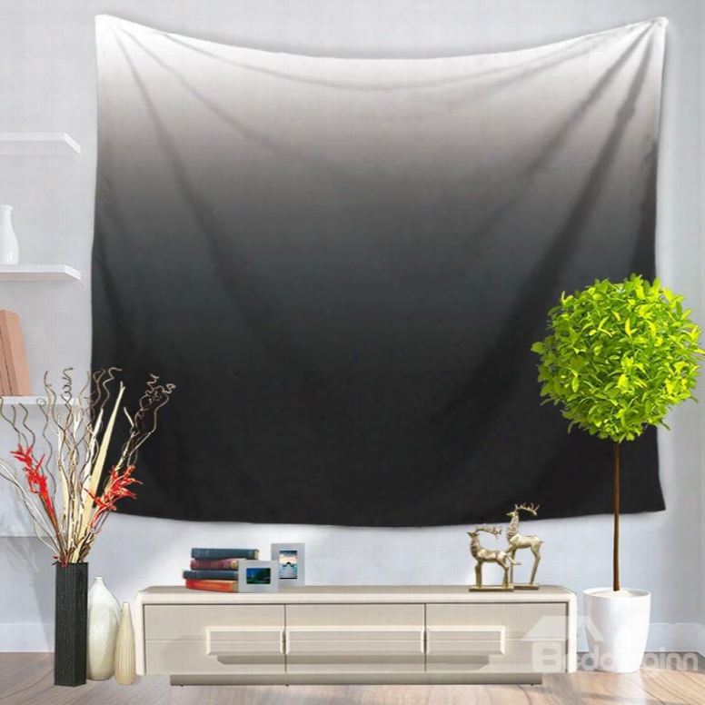 Gradient Pure Ramp Shader Color Black Decorative Hangjng Wall Tapestry