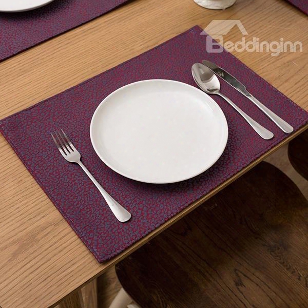 Heat Resistant Fabric Pure Color Non-slip Insulation Washable Table Placemat