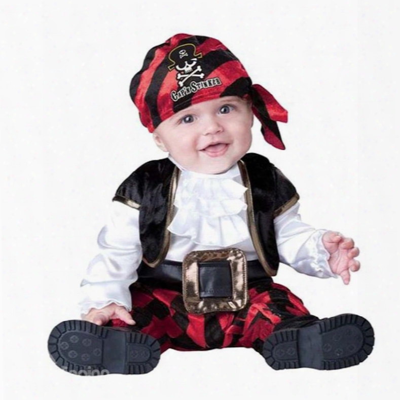 Little Pirate Christmas Gifts Polyester Black Baby Costume