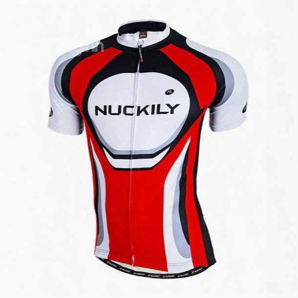 Male Red Breathable Road Bike Jersey Quick-dry Full Zipper Cycling Jersey