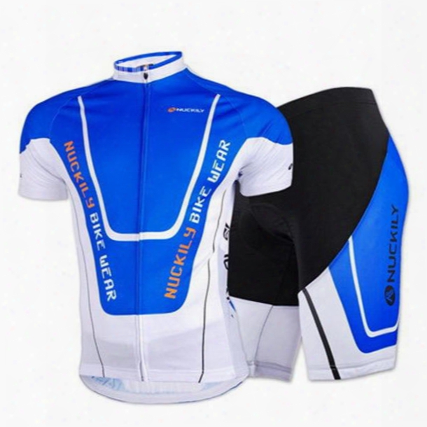 Male Short Sleeve Breathable Full Zipper Road Bike Jersey Quick-dry Cycling Suit