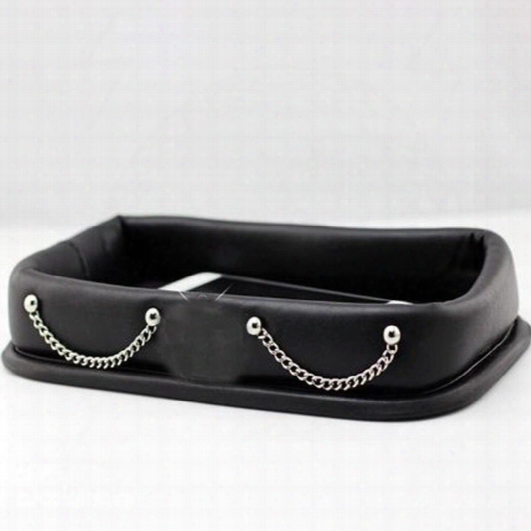 Multi-functional Solid Color High-grade Leather Car Phone Holder