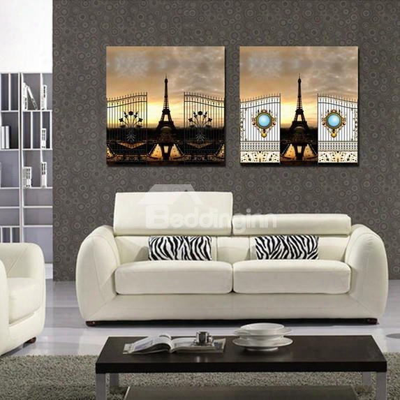 New Arrival Eiffel Tower And Sunset Film Wall Art Prints