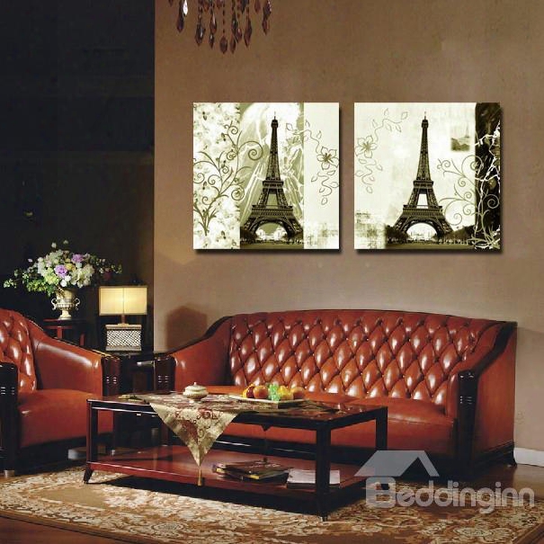 New Arrival Eiffel Tower Toward Sunshine Film Wall Art Prints