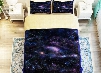 Amazing Nebula Print 4-Piece Polyester Duvet Cover Sets