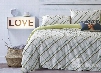 Concise Plaid Print White Cotton 4-Piece Duvet Cover Sets