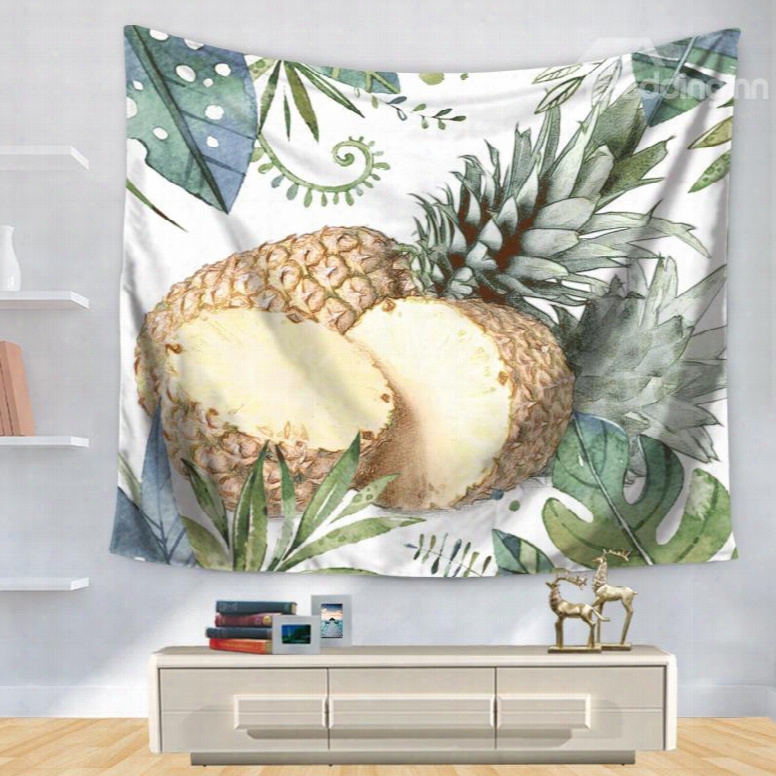 The Wizard Of Oz With Huge Pineapple Decorative Hanging Wall Tapestry