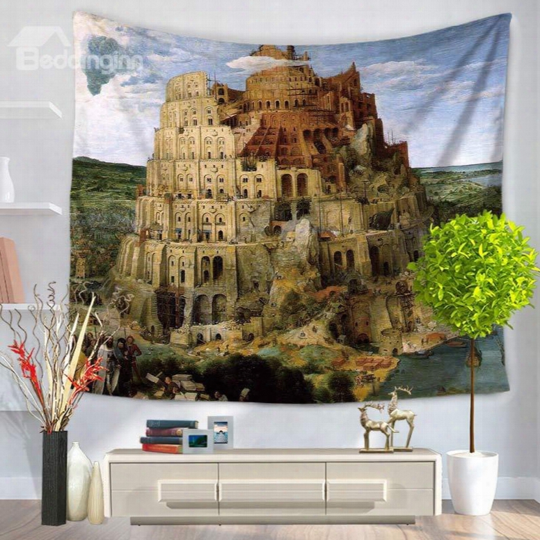 World Wonders The Hanging Gardens Of Babylkn Decorative Hanging Wall Tapestry