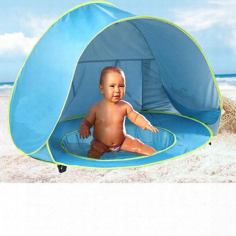 28*31*46in Blue Waterproof Windproof And Sun Shelter Tent