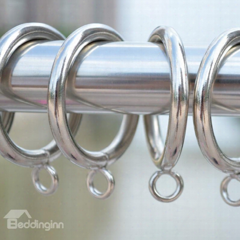 3-pack Sliver Color 1.7-inch Metal Curtain Eyelet Rings