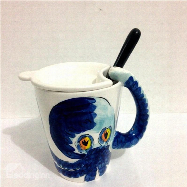3d Adorable Animals Octopus Cup Set Ceramics Milk Cup Sets Coffee Cup Sets