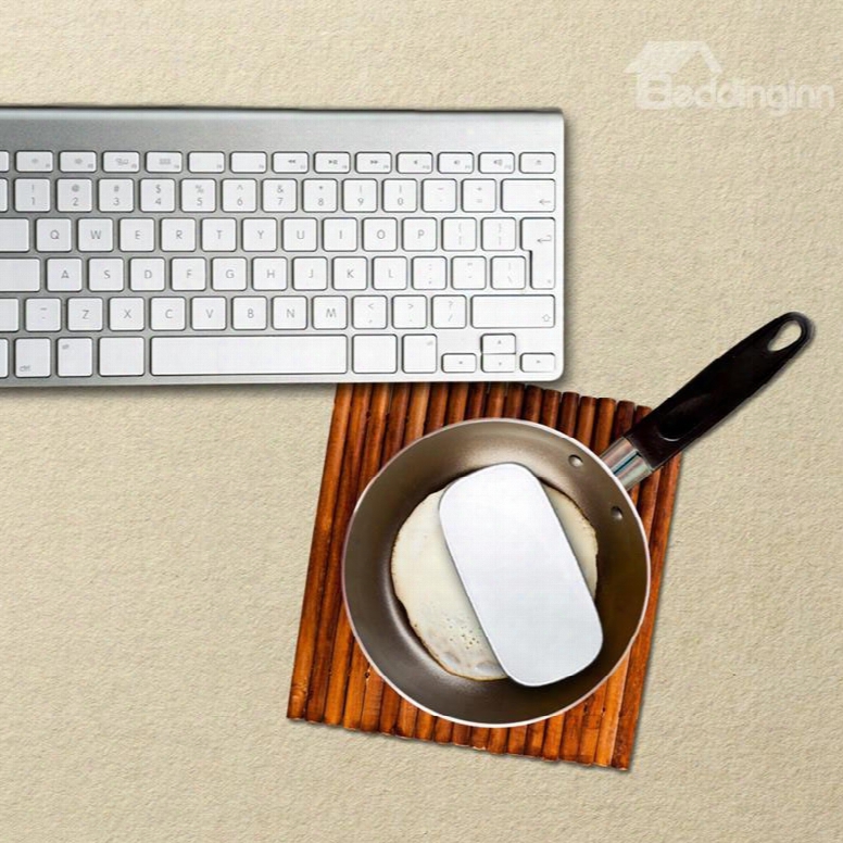 3d Fry Pan Omelette Pattern Removable Mouse Pad Desk Stickers