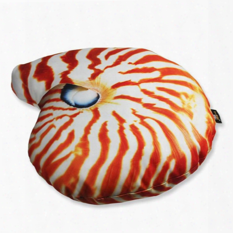 3d Marine Conch Shaped Decorative Throw Pillow