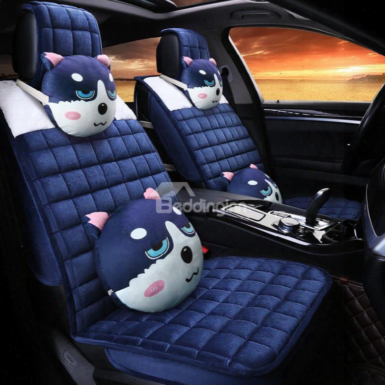 Bright Color Silken Physical Cartoon Style Universal Car Seat Cover