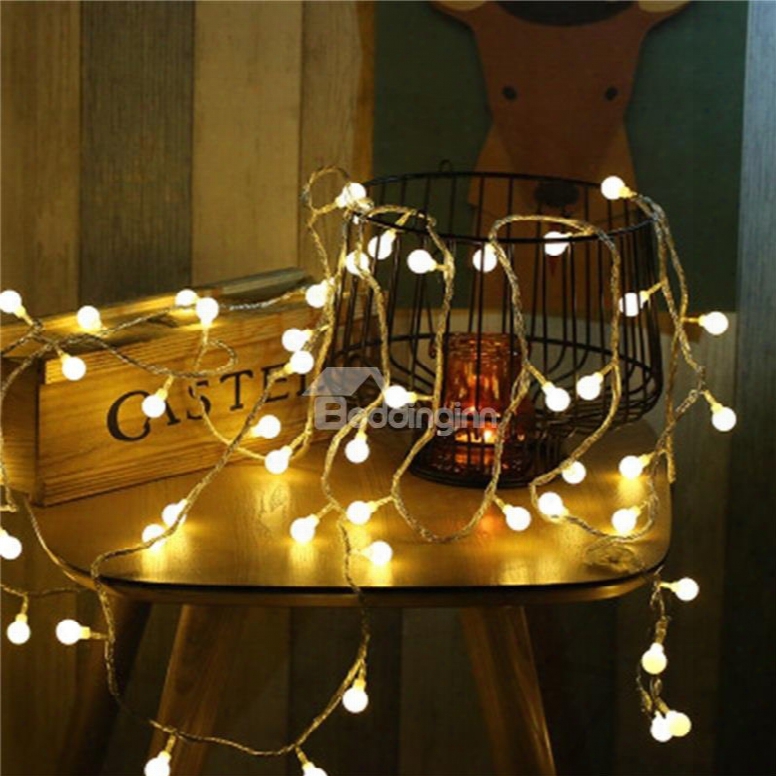 Christmas Festival Small Balls Water-proof And Decorative Indoor And Outdoors Colorful Lamp String