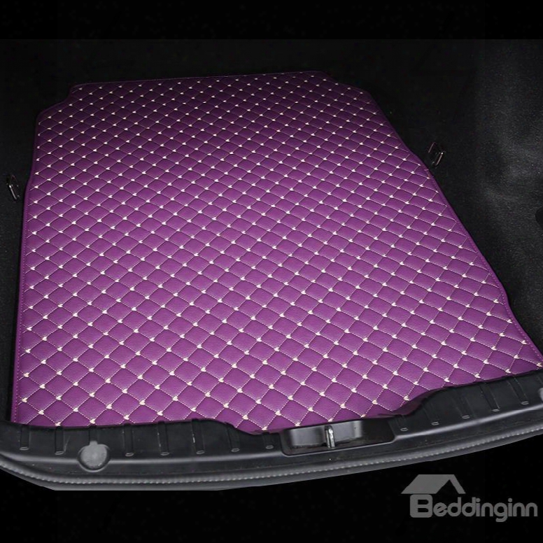 Cost-effective Classic High-quality Leather Purple Custom Car Trunk Cushion