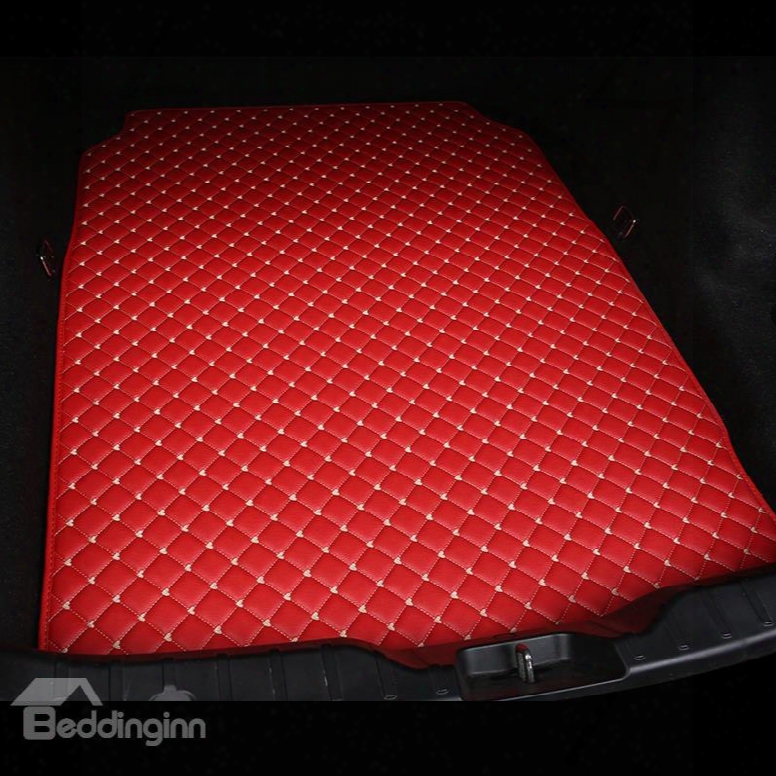 Cost-effective Classic High-quality Leather Red Custom Car Trunk Cushion