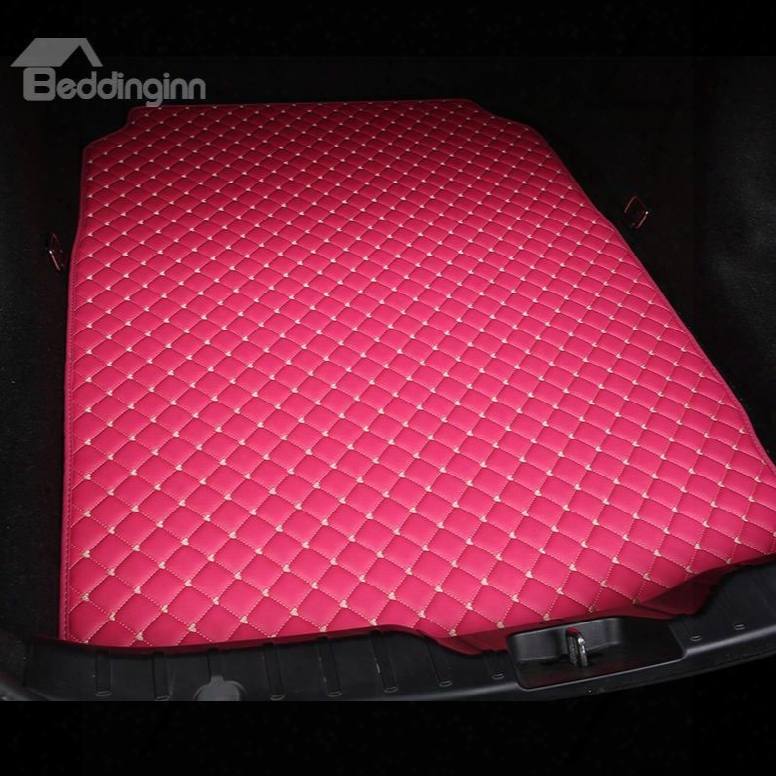 Cost-effective Classic High-quality Leather Rose Custom Car Trunk Cushion