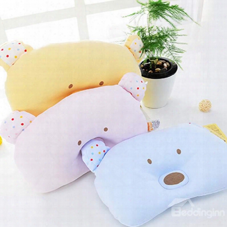 Cute Bear Design Prevent Flat Head Baby Pillow