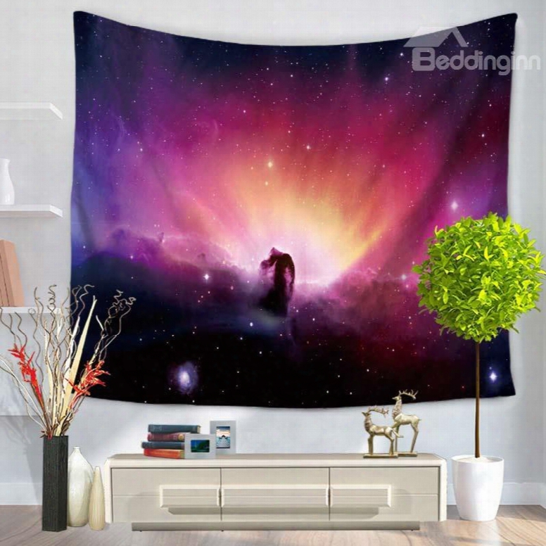 Dreamy Galaxy Stars And Space Decorative Hanging Wall Tapestry