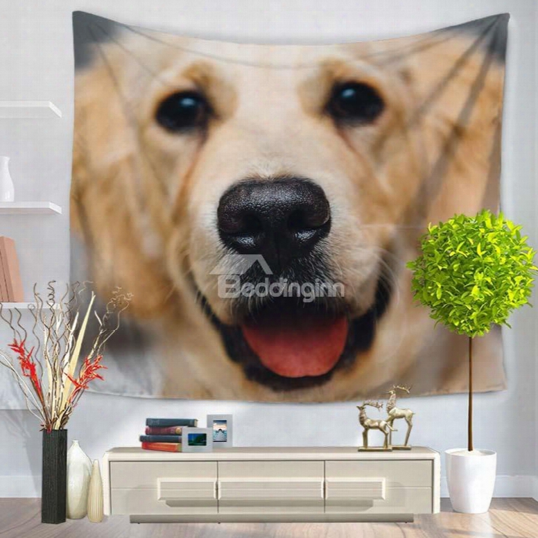 Golden Retriever Dog Pattern Decorative Hanging Wall Tapestry