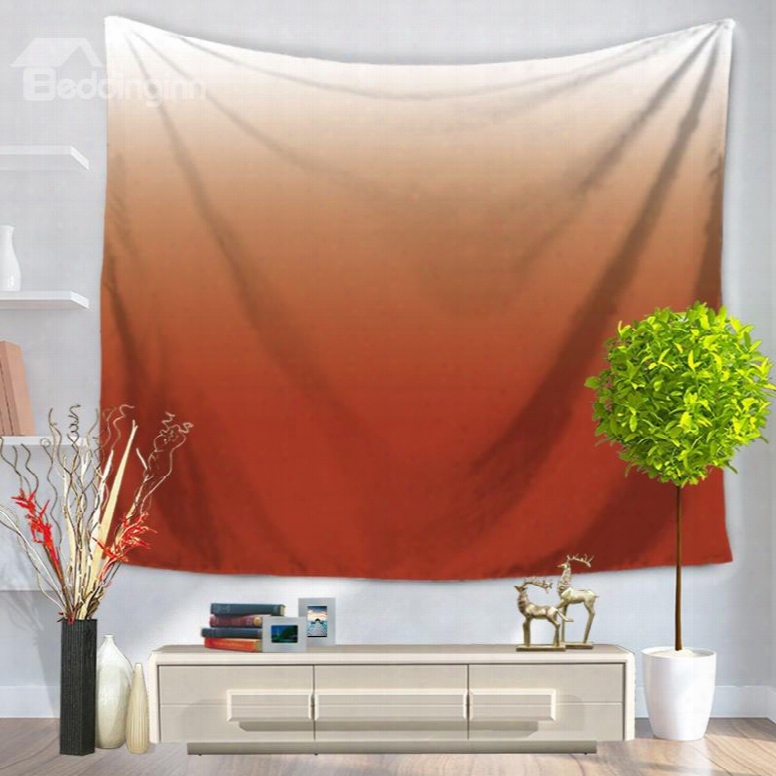 Gradient Pure Ramp Shader Color Brown Decorative Hanging Wall Tapestry